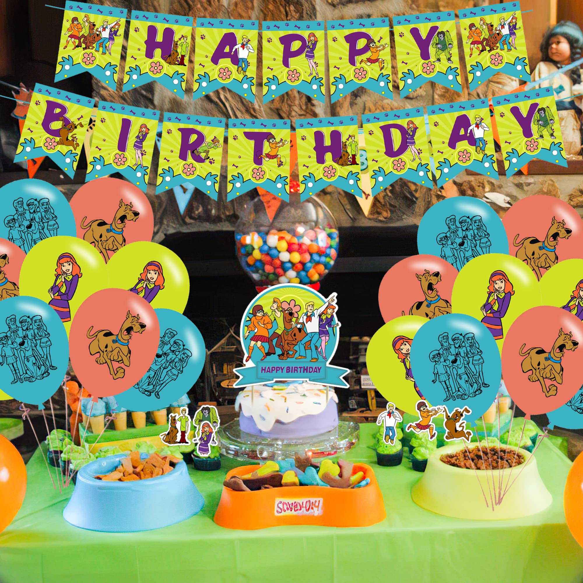 Scooby Doo Party Decorations,Birthday Party Supplies For Scooby Doo