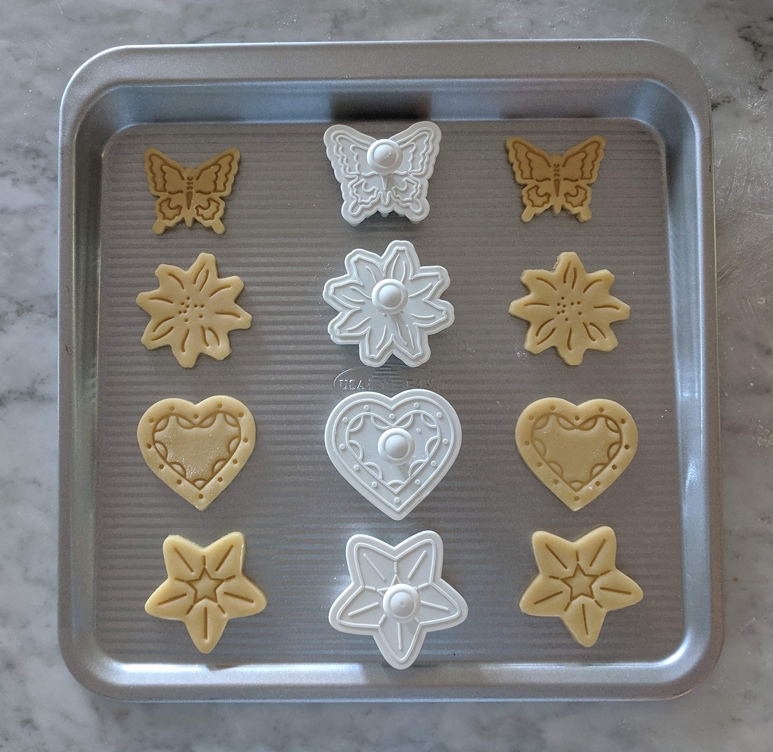Ateco Fondant- und Teig-Prägevorrichtung, 5,1 cm, Blumen-Ausstecher, weiß