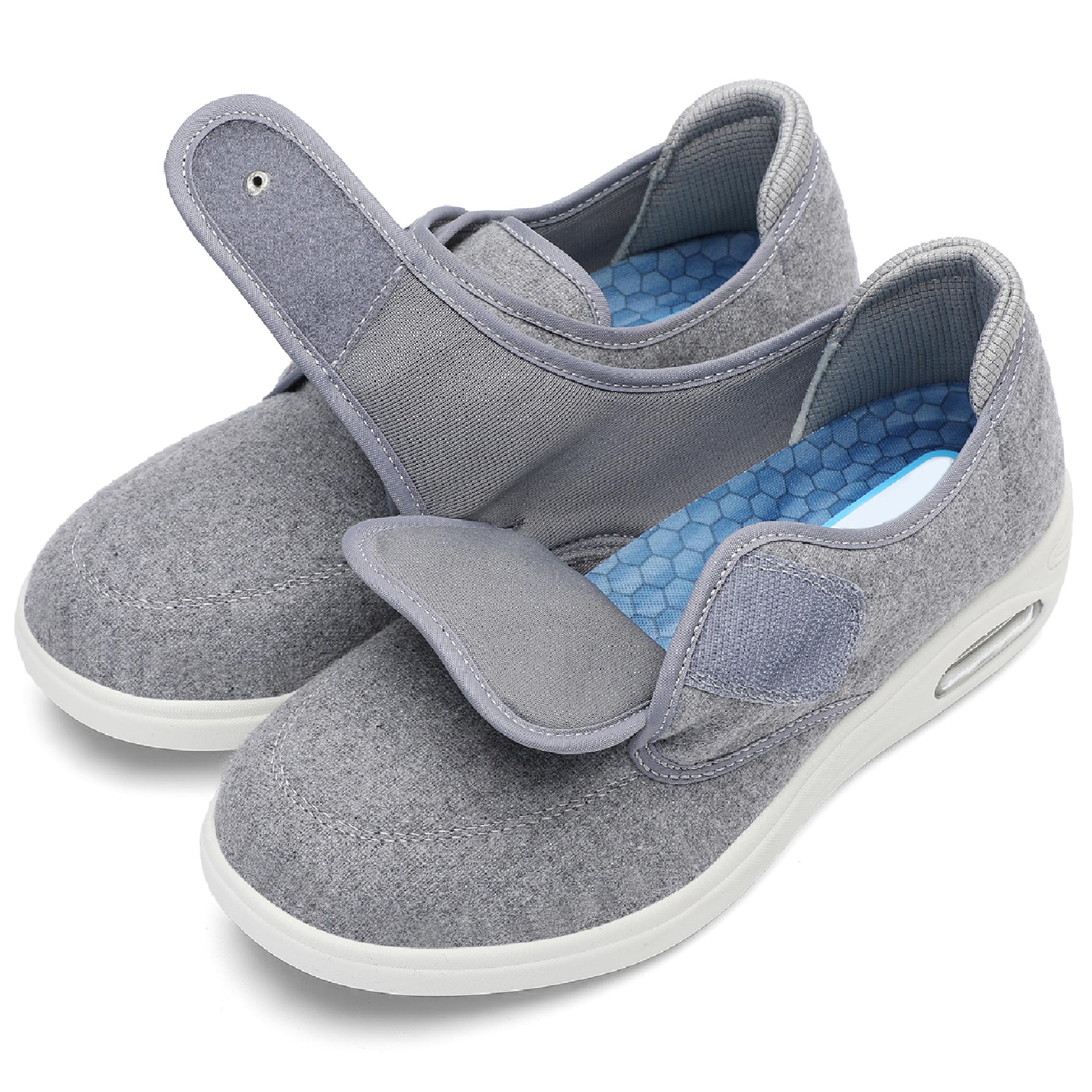 Damen Herren Walkingschuhe Leicht Atmungsaktiv für Breite Füße