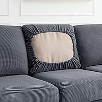 Vista 34 de CHUN YI - Funda elástica para sofá (7 piezas), funda para sofá de 3 plazas con tres respaldos y cojines separados con banda elástica, tela jacquard
