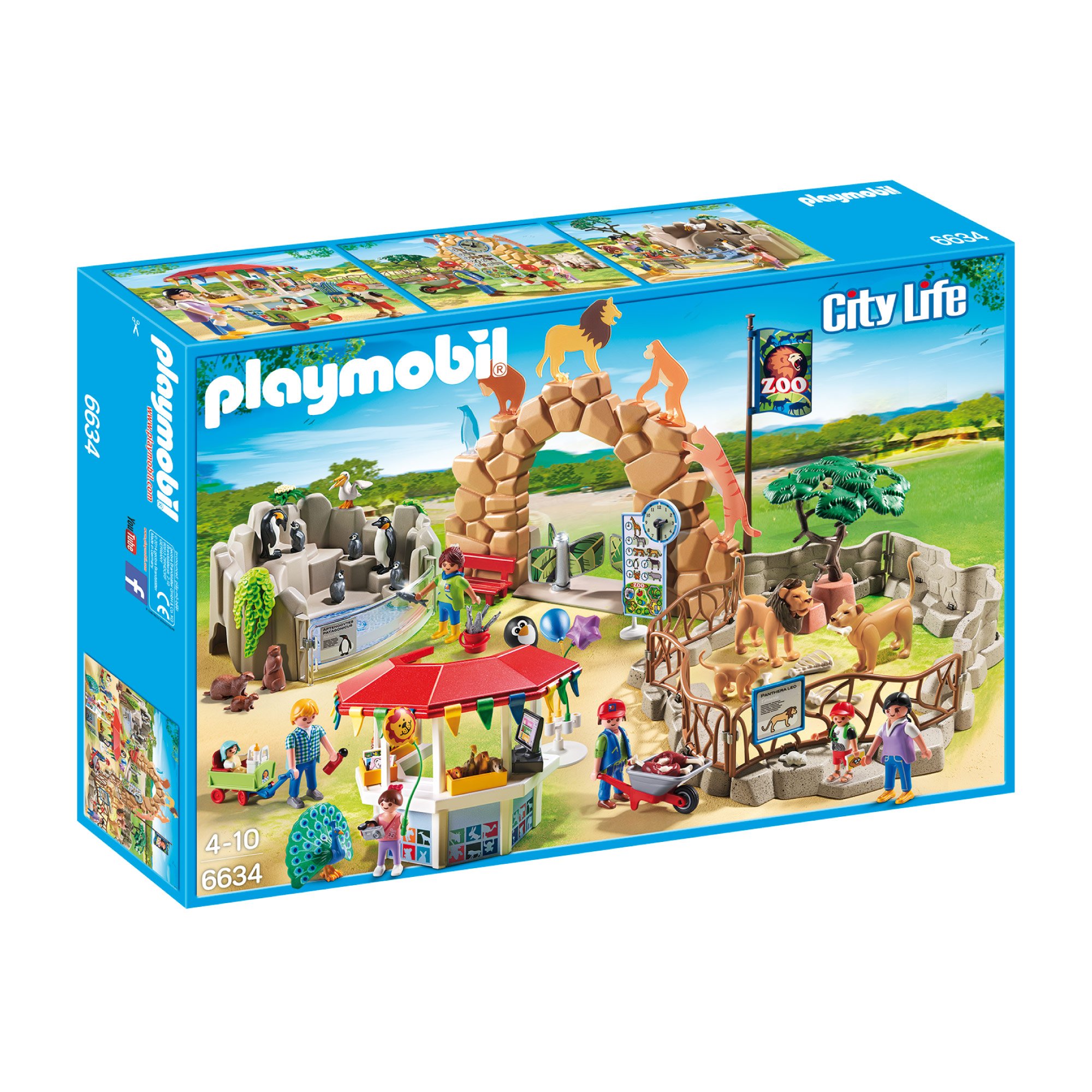 【未開封】プレイモービル 動物園 6634 Playmobil CityLife Playmobil City Life The Zoo - 6634-Grand Zoo City Life : Amazon