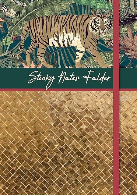 The Gifted Stationery Sticky Notes and Lined Pad Folder Set, Various Sizes and Designs for Office and School. Perfect for Bullet Journal, Diary and Notebooks (Abundance)