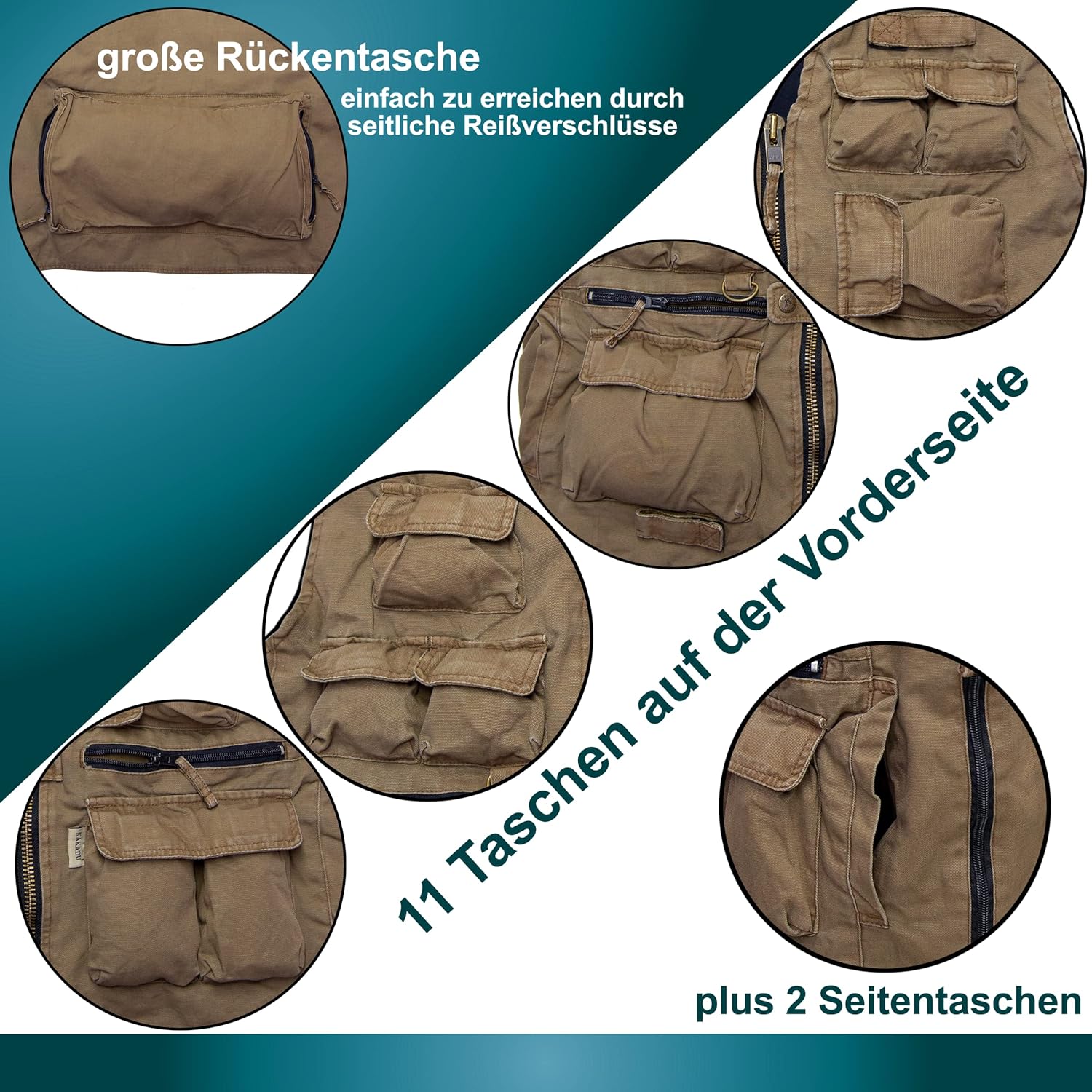 KAKADU Australia Delta Vest Zipped 4V15