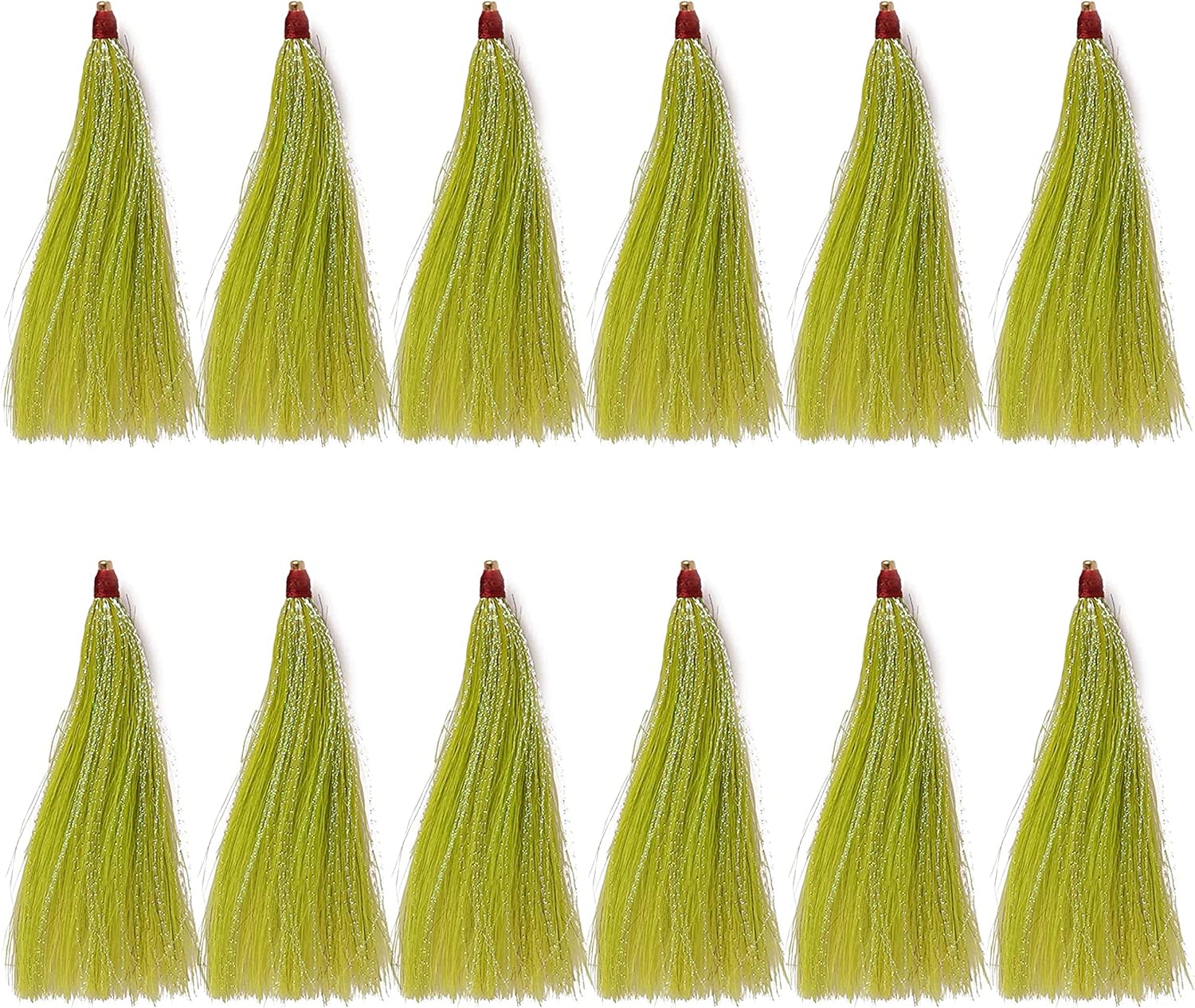 Fishing Bucktail Teasers Saltwater,12pcs Copper Tube Bucktail Flash Skirts Kit for Fluke Rig Fishing Teasers Plugs : Sports & Outdoors