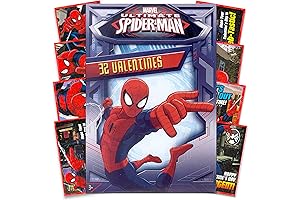 Ultimate Spider-Man Superhero Valentine's Day Exchange Cards for Kids