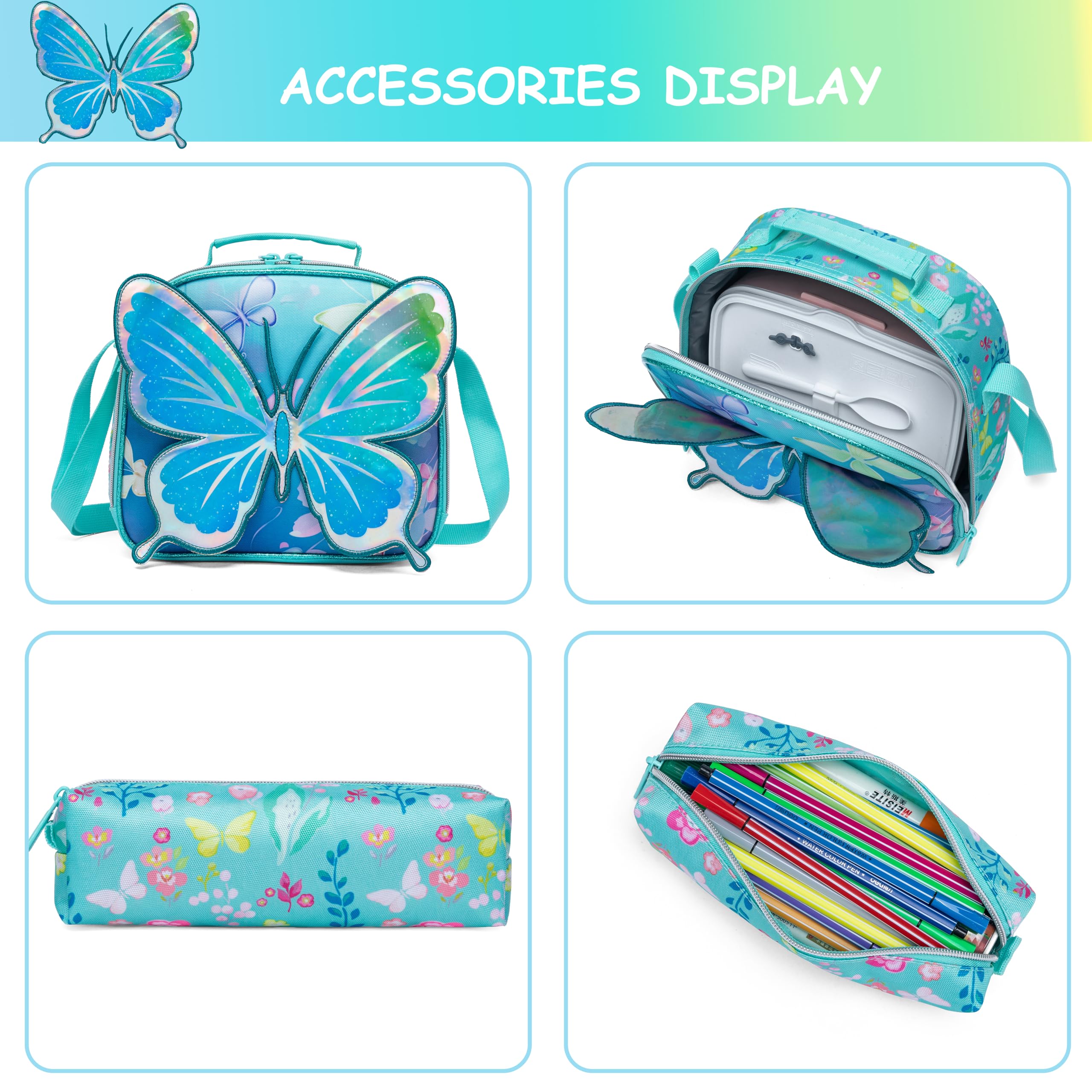 Meetbelify Kids Rolling Backpack with Wheels for Girls Boys Rolling Backpacks with Lunch Box for Elementary Students