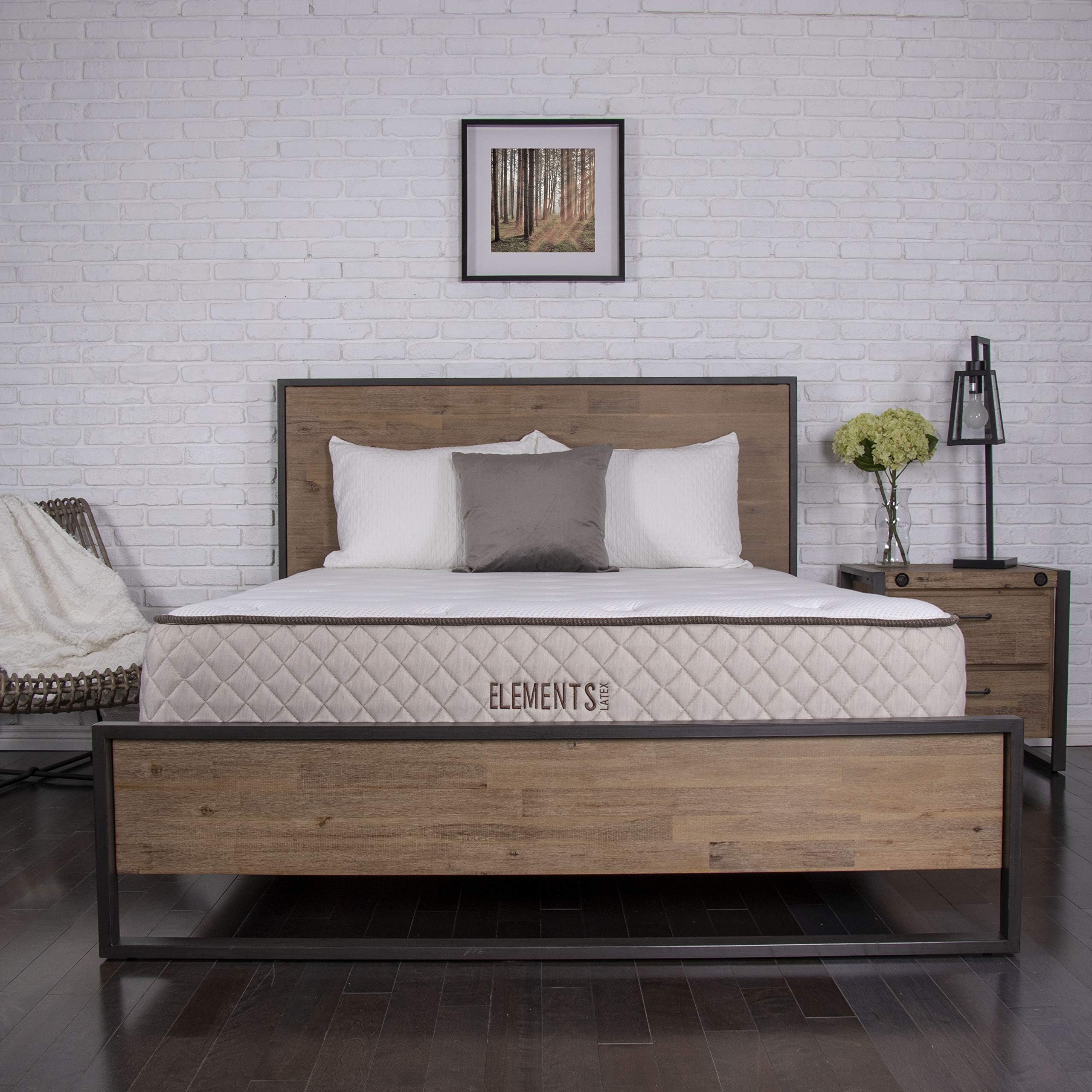 DreamFoam Bedding Elements Latex Aspen 10" Latex Mattress, King- Firm