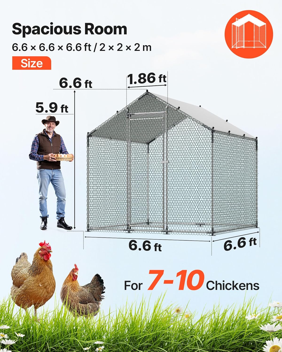 Secure Your Flock: A Comprehensive Review of the VEVOR Metal Chicken Coop