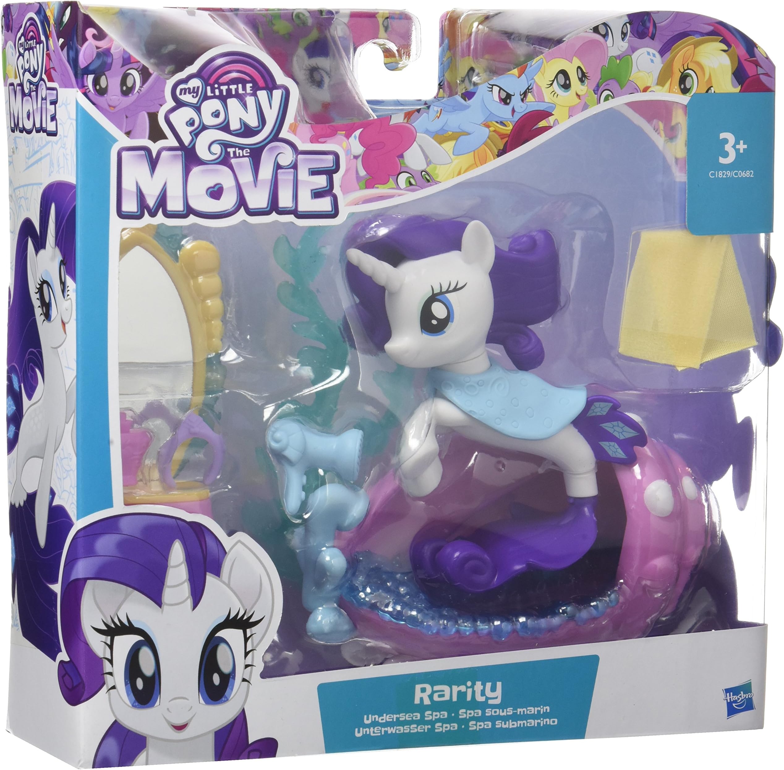Hasbro My Little Pony C1829ES0 Movie Underwater Playset Rarity