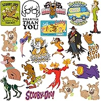 Vista 4 de Scooby-Doo! Paquete variado de calcomanías – 50 unidades troqueladas grandes de vinilo de lujo para laptop, botella de agua, álbumes de recortes