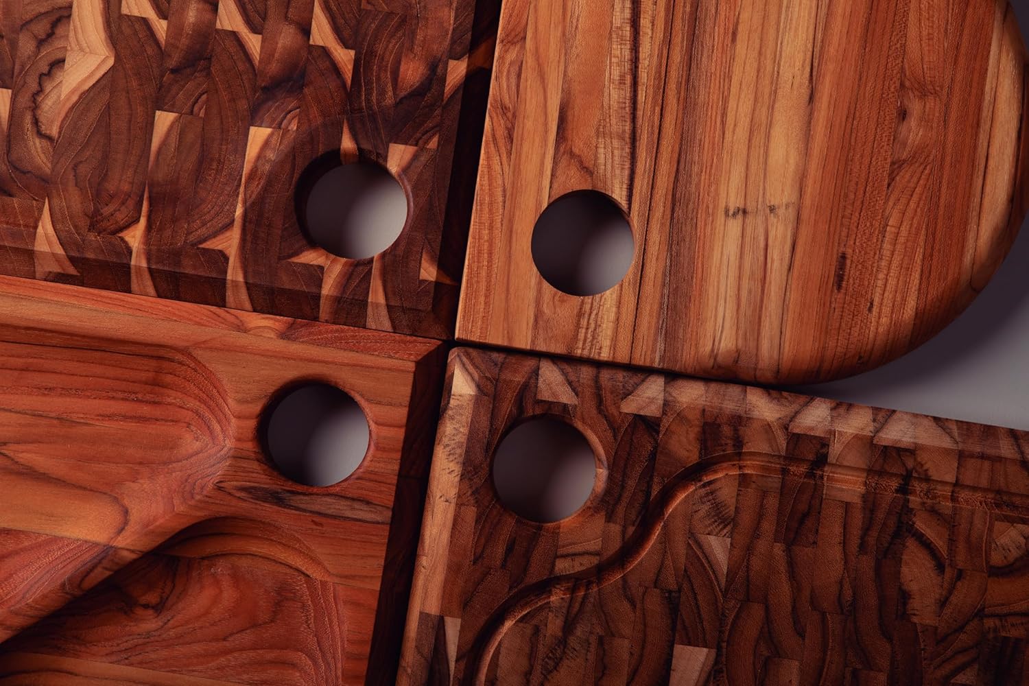 Tramontina Folium Snack Serving Board, Teak, FSC, Particularly Sustainable, Unique, Snack Plate, for Tapas, Dips, Snacks, Fruit