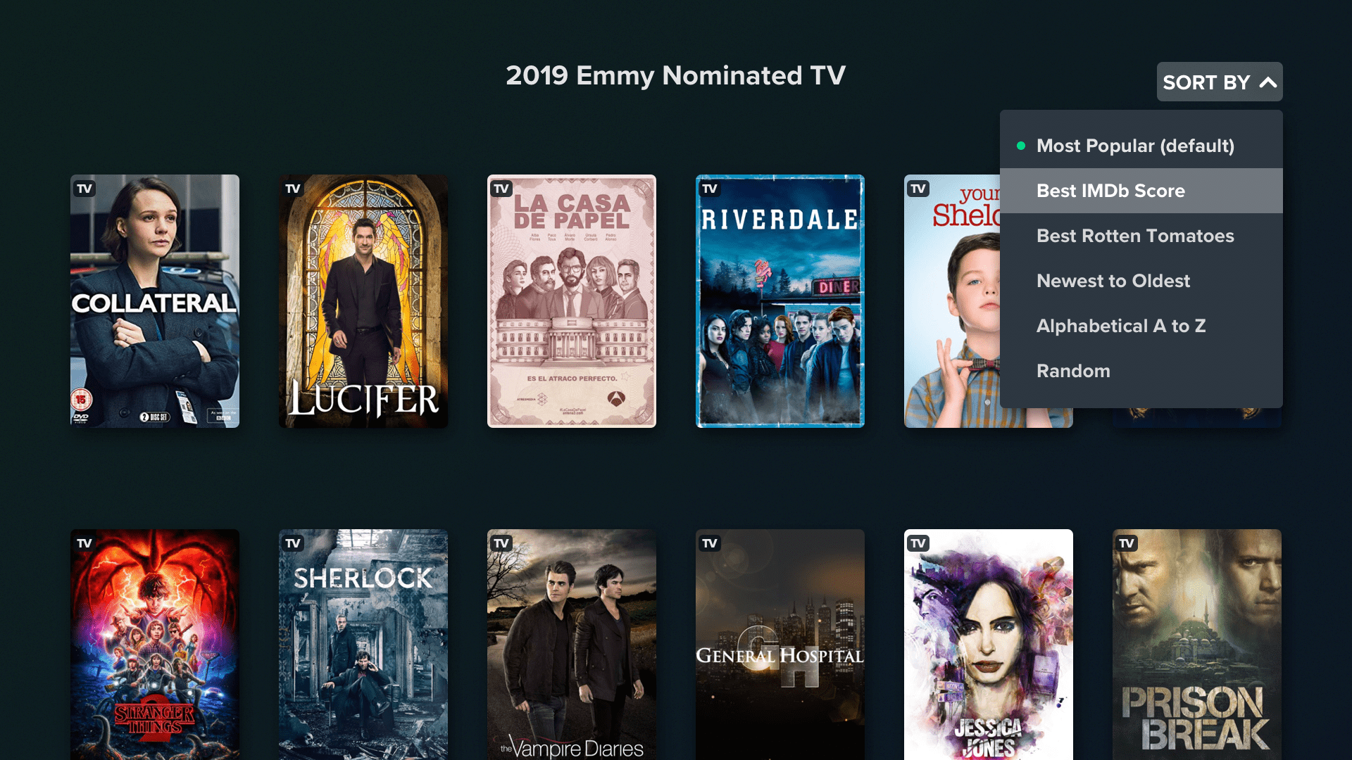 Reelgood Streaming Guide App on the Amazon Appstore