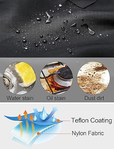 Miniatura 2 de APRONNER Delantales cómodos repelentes al agua con espalda cruzada para mujeres con bolsillos para cocinar, cocina, hornear, ajustable, unisex