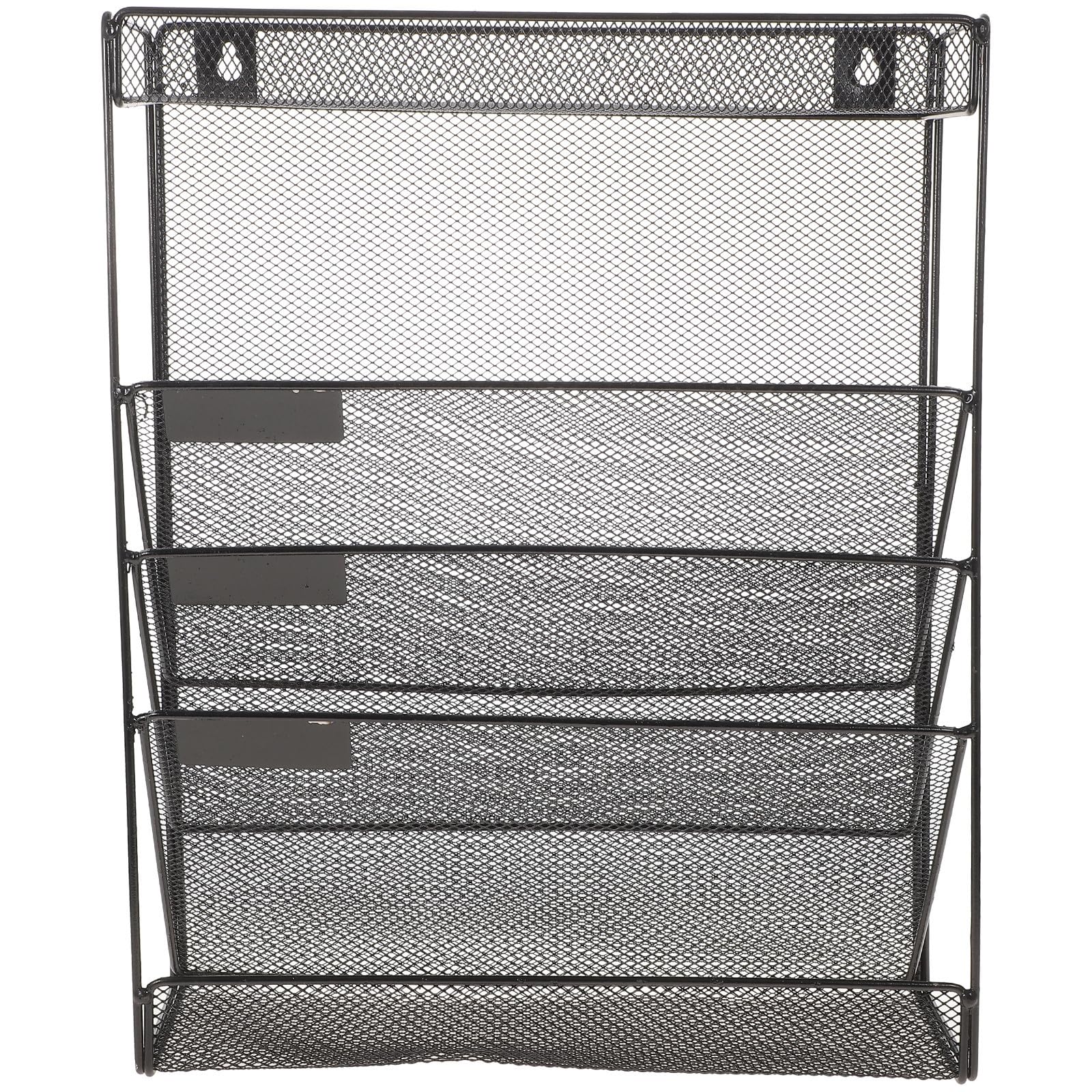 Organizador de Archivos de Pared de Hierro Negro para Oficina