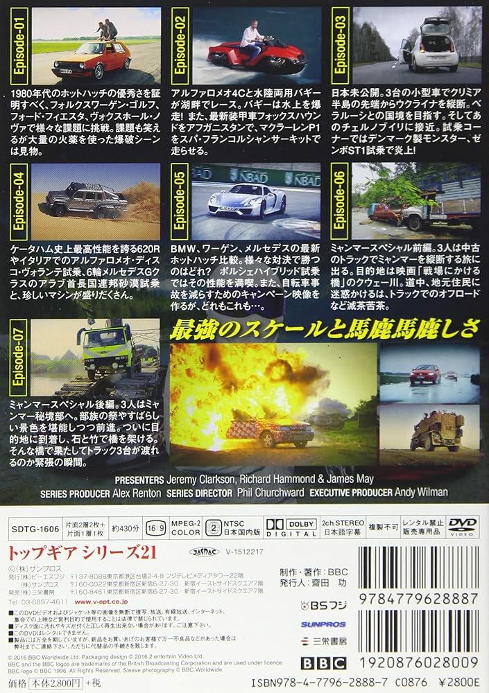 その他 Top Gear 21 [DVD] TOP Gear 21 DVDs and Blu-rays