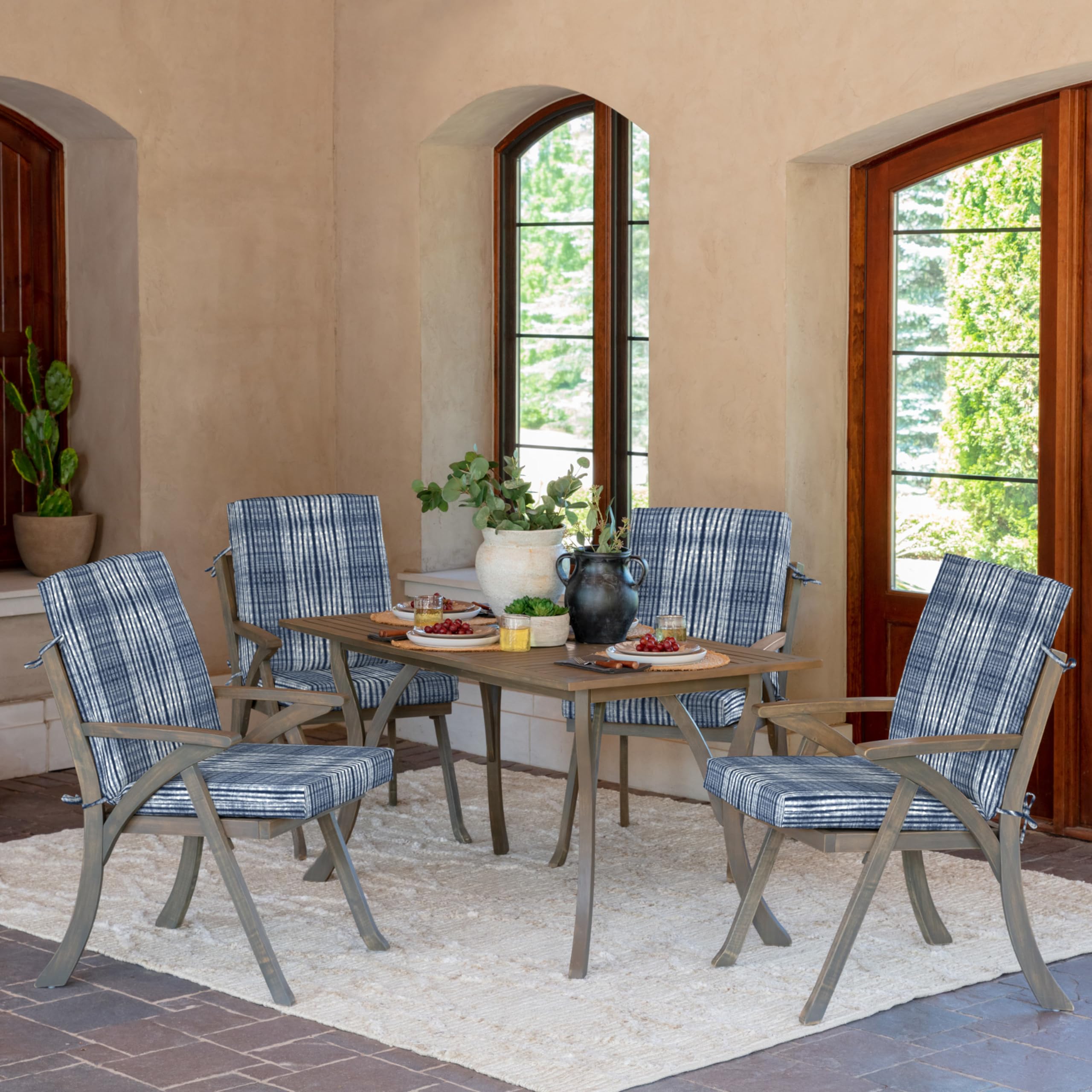 Amazon.com : Arden Outdoor Patio Dining Chair Cushion, 20x44, Rain