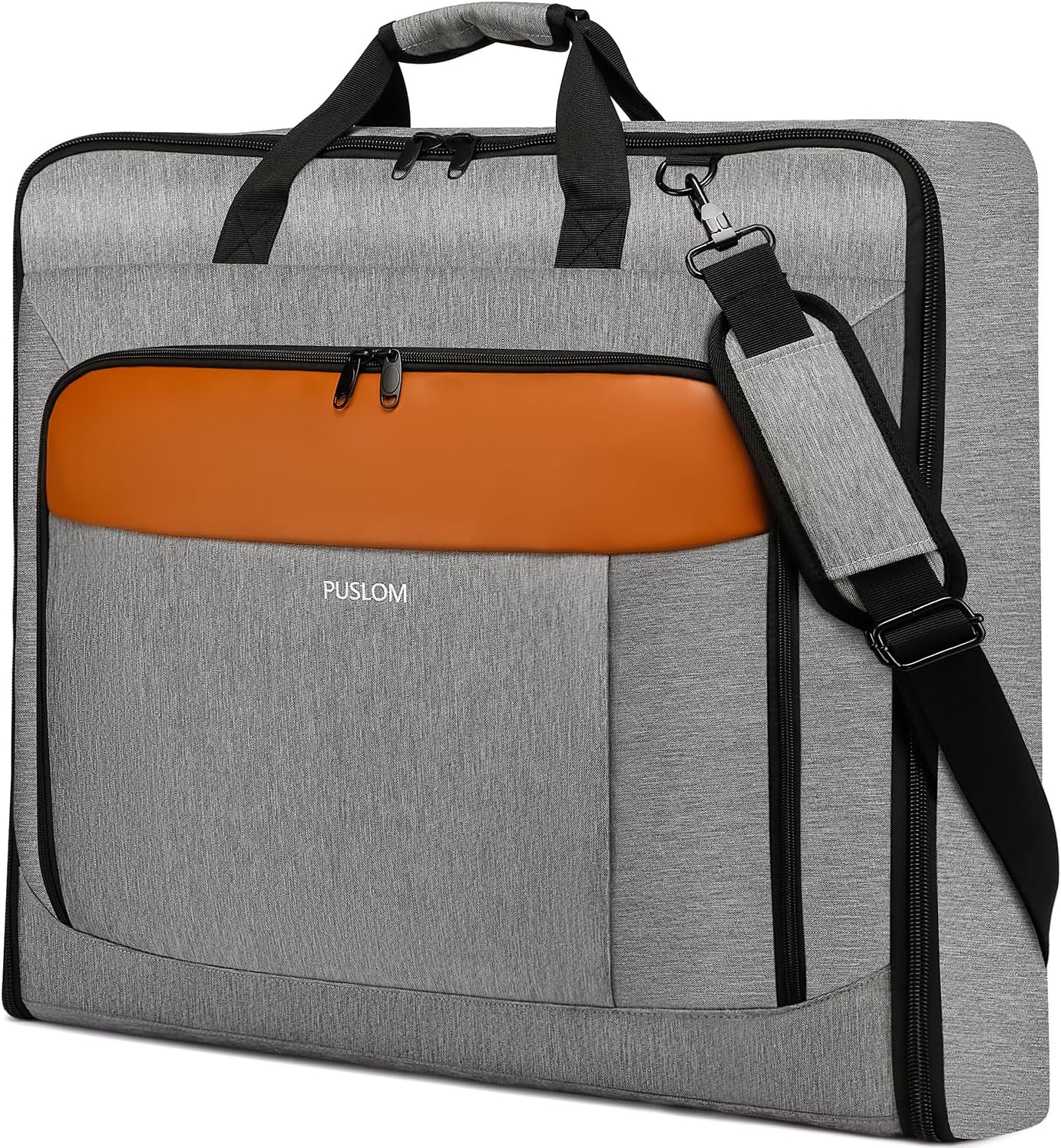 Garment Bags for Travel Large Suit Bag for Men Women Carry on Hanging Suit Luggage 2 in 1 Waterproof Foldable Carry on Bag Fits 15.6 inch Laptop, Grey