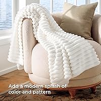 Vista 404 de Bedsure GentleSoft Twin Blanket for Couch - Cozy Soft Blankets for Women, Cute Small Fleece Throws for Girls, Light Grey, 60x80 Inches