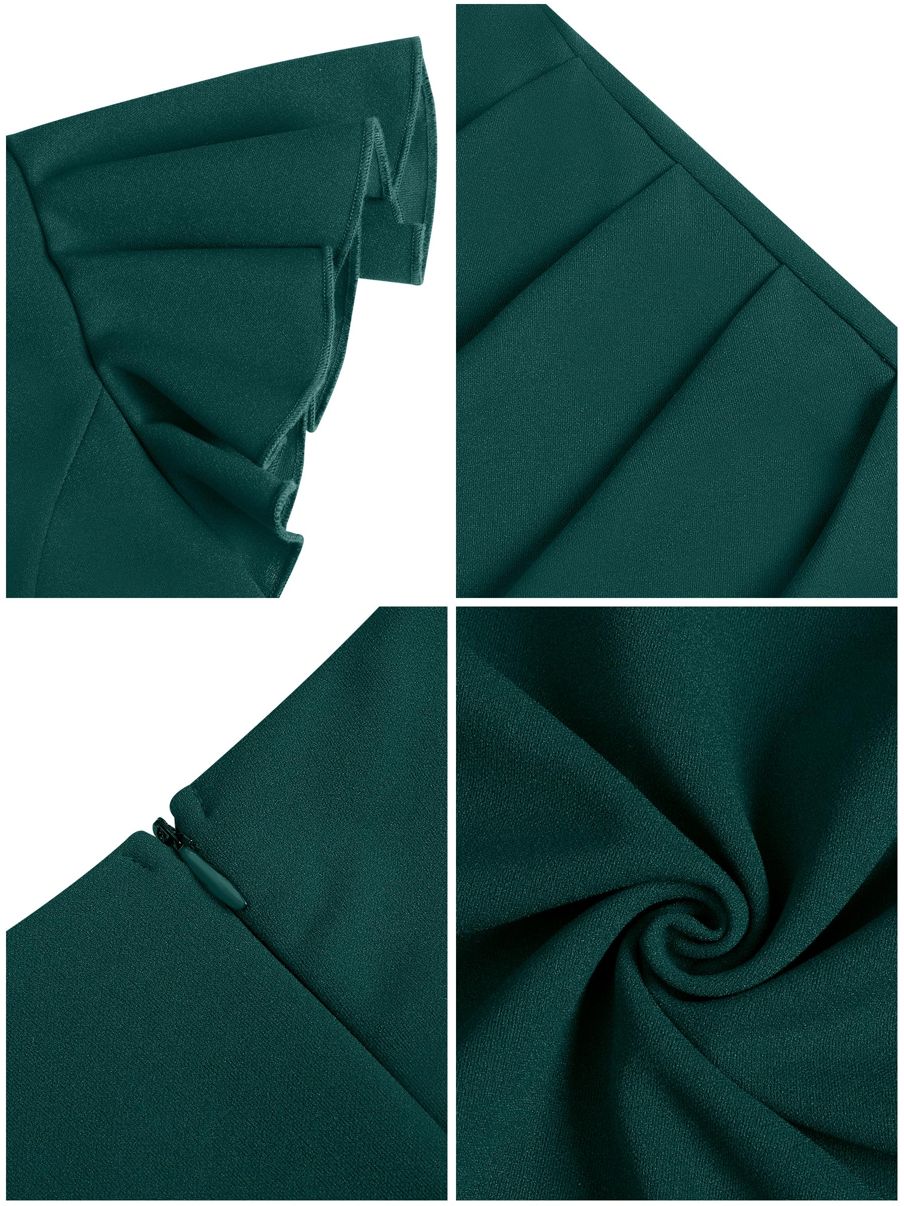 Missufe Damska sukienka koktajlowa, sukienka kopertowa, sukienka na imprezę, sukienka midi, elegancka sukienka bodycon