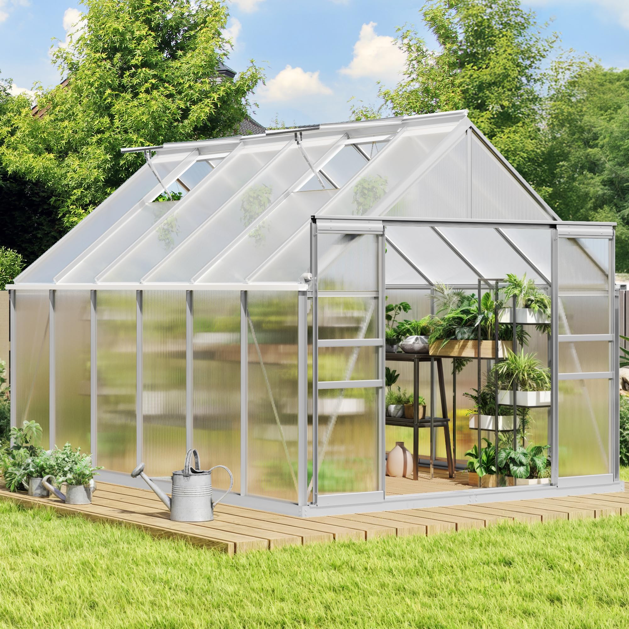 Amazon.com : YITAHOME 8x12FT Polycarbonate Greenhouse Large Heavy