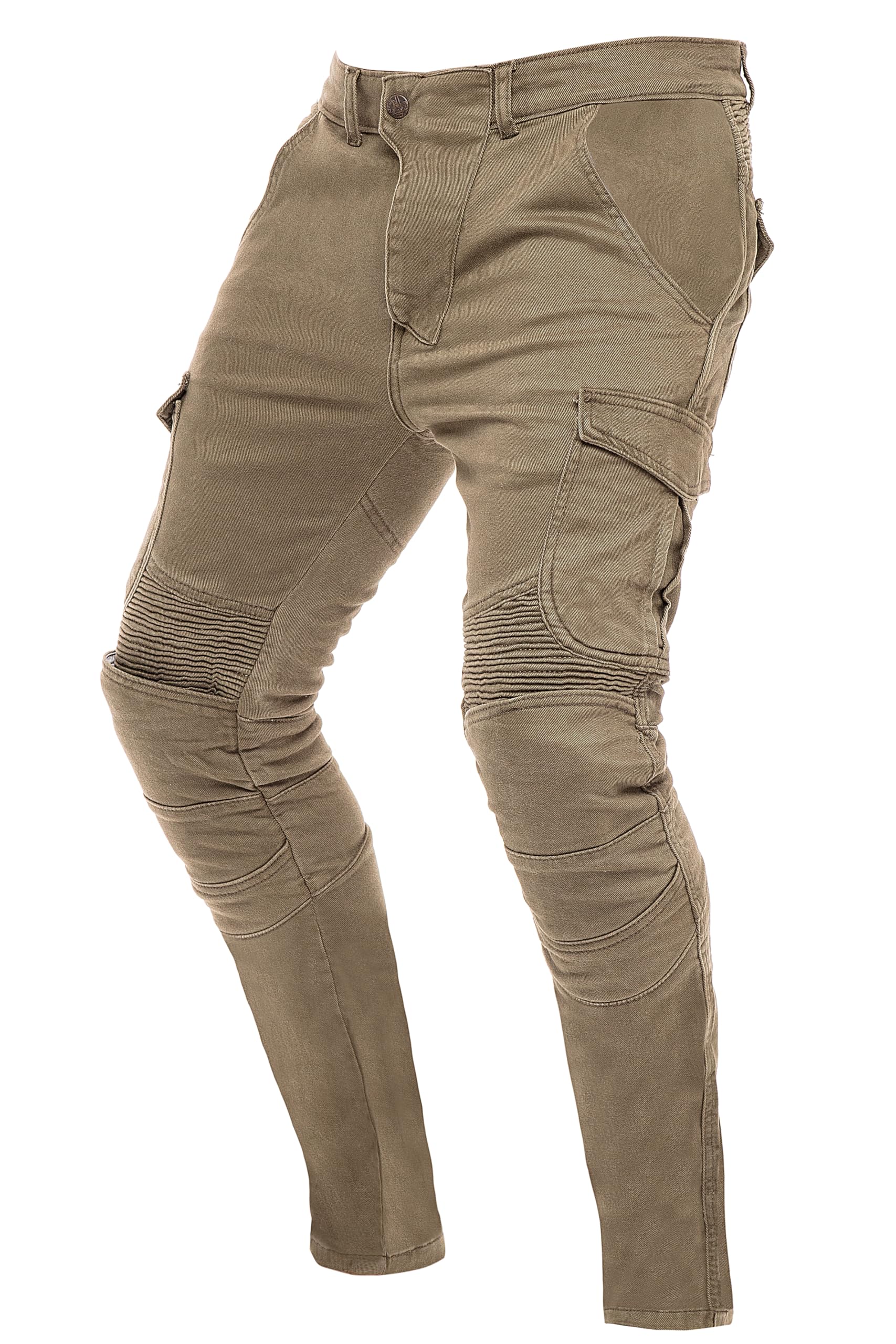 Skylinewears Mens Motorbike Riding Jeans Stretch Panel Armor Motorcycle Racing Pants with Removable Knee & Hip Padding