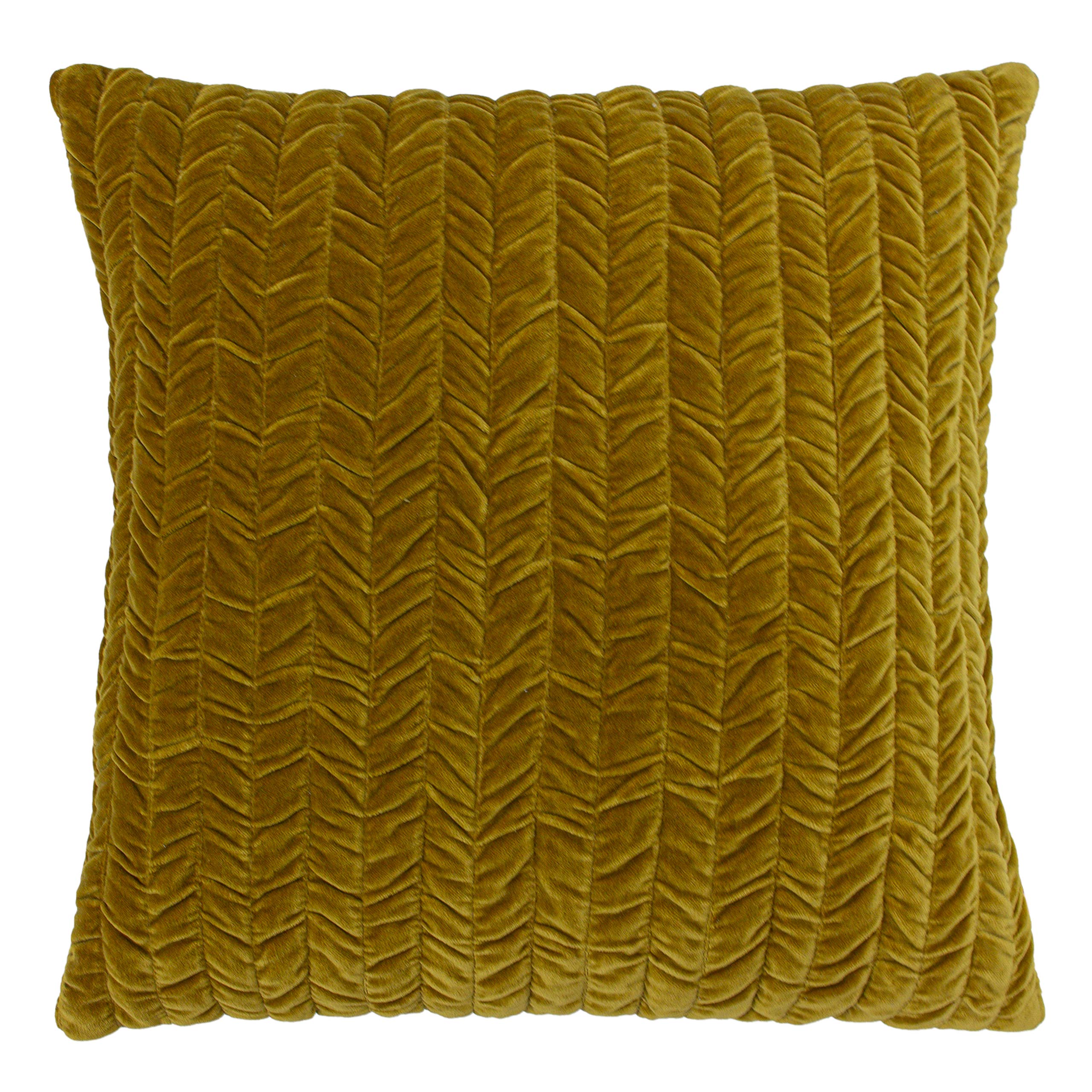 Riva Home Allure Feather Filled Cushion, Cotton, Gold