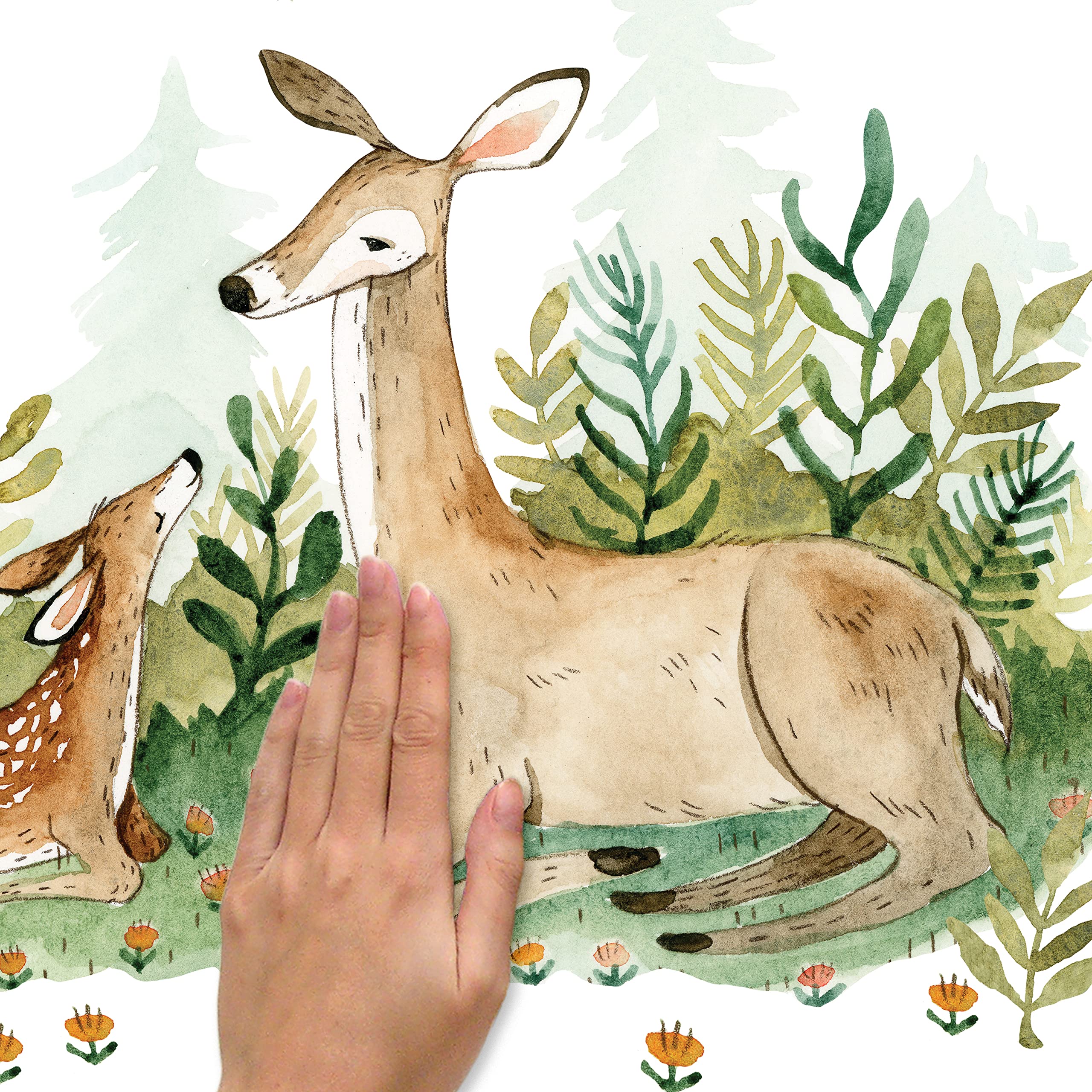Stickers Muraux Géants Woodland Animaux Maman et Bébé