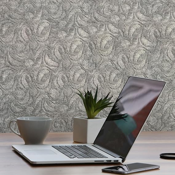 Tink 3D Kendinden Yapışkanlı Duvar Kağıdı Yeni Nesil Akustik Keçe Panel Modern Desen 52x98 cm (Açık Gri, 2 Adet 1 m²)