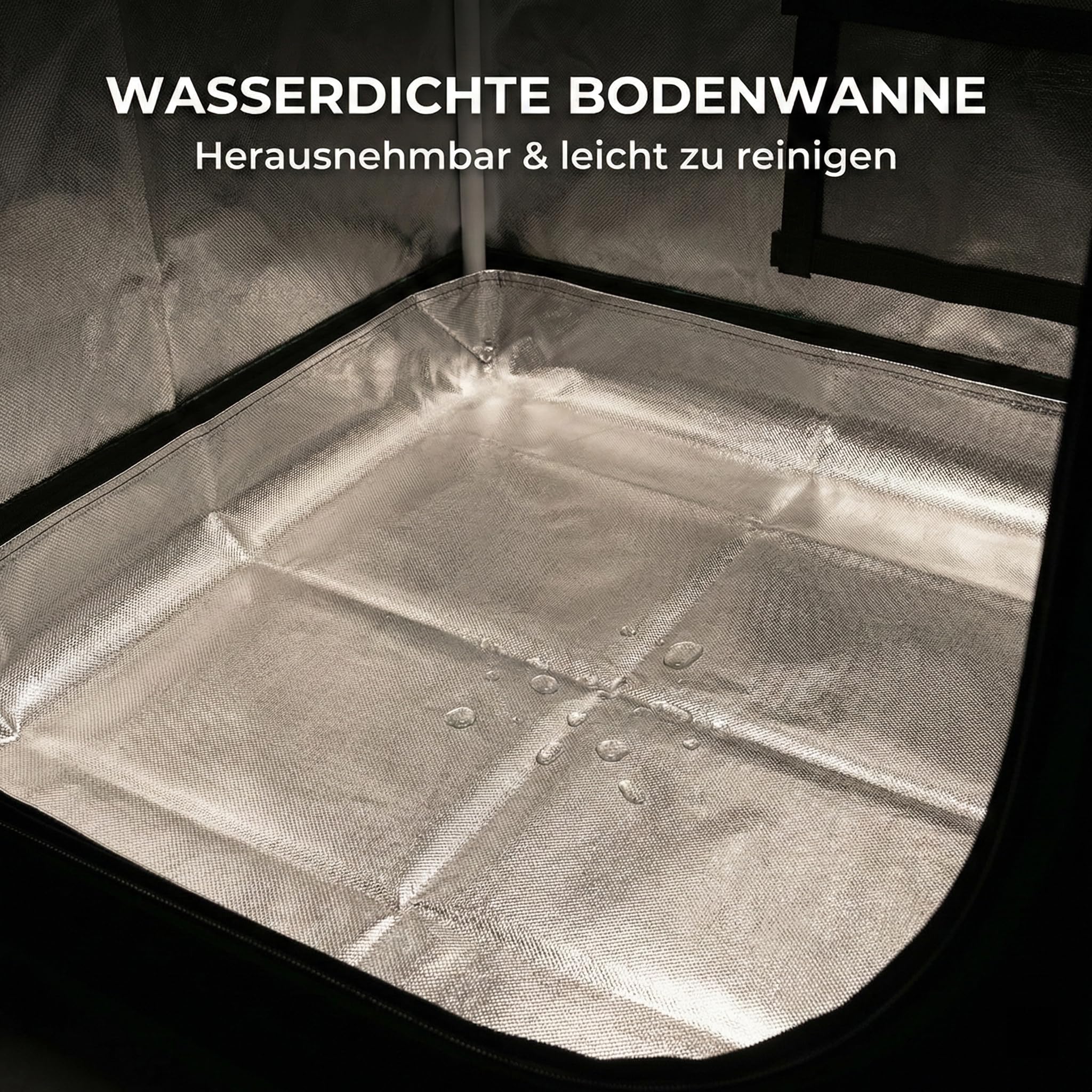 Green Nebula Growzelt 80x80x180 cm | Grow Tent reflektierendes Mylar 1680D Oxford Stoff | Grow Box für Indoor Anbau | Pflanzenzelt lichtdicht, wasserdicht, stabil