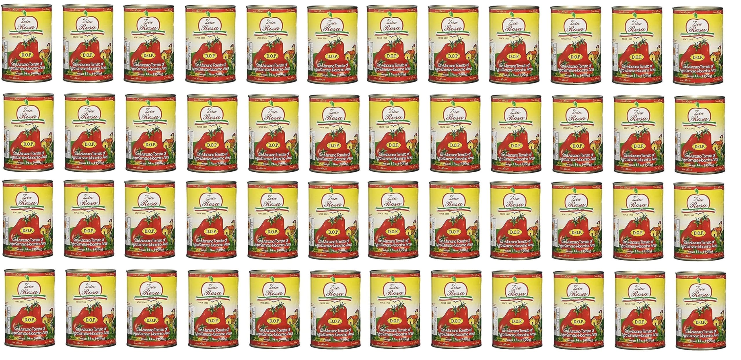 Pomodoro San Marzano dell'Agro Nocerino-Sarnese Tomaten in Dose 48 x 400g | Origine Campania, varietà pregiata; ganze Früchte für Sugo, Pizza, Ragù und authentische Küche, Gesamtnettogewicht 19,2 kg