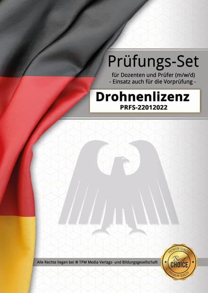 Drohnenlizenz Prüfungs-Set mit Lösungsbogen im...