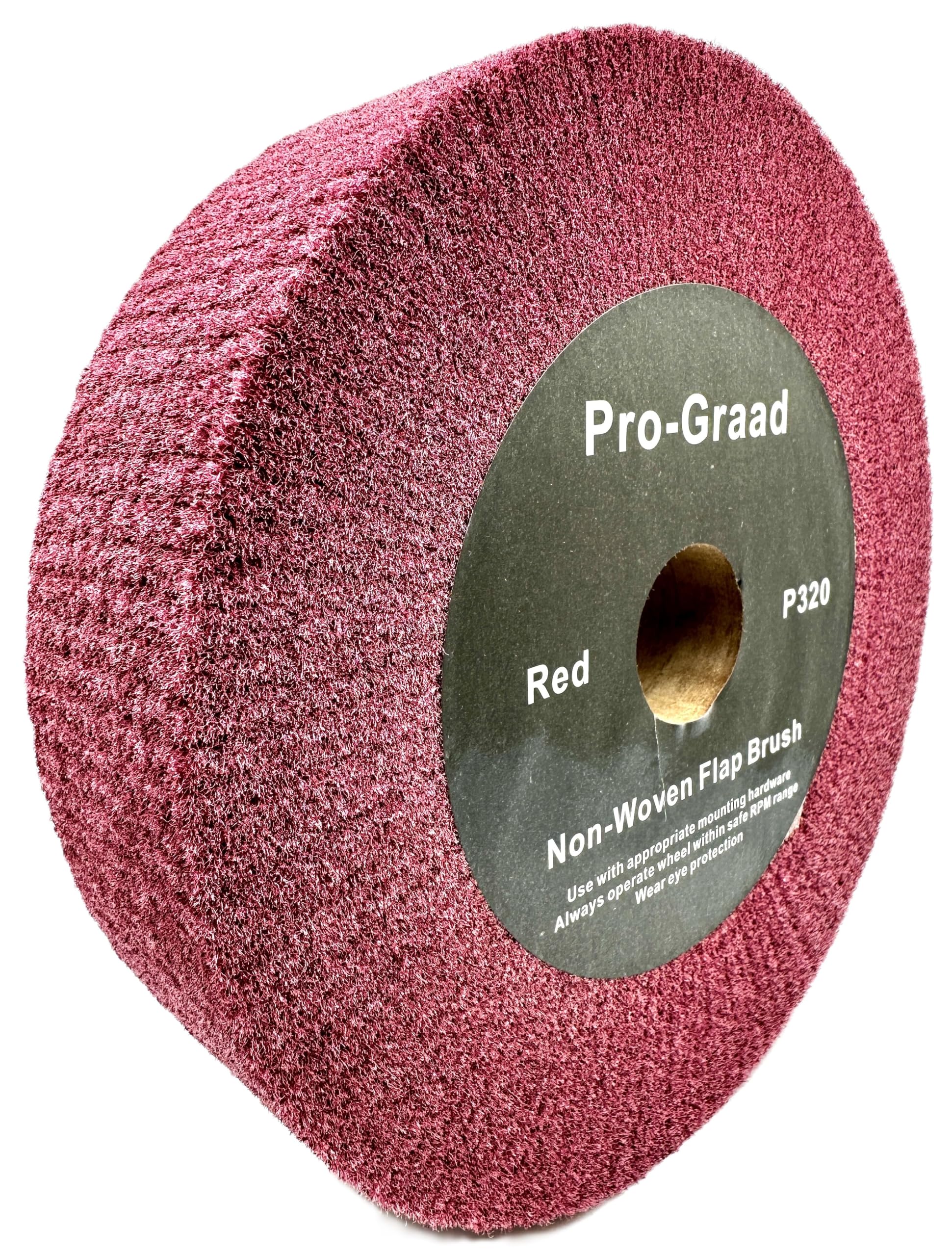 Red Bench Grinder Flap Brush - 320 Grit -16 Red Bench Grinder Flap Brush - 320 Grit -16