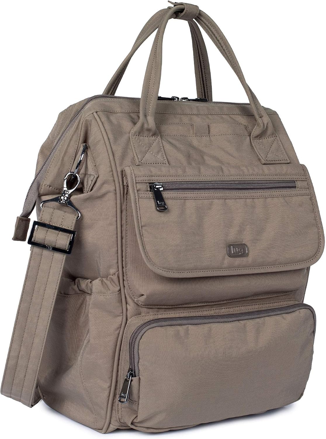 Lug Women's Via Tote Backpack, Multipurpose Luggage, Walnut Brown