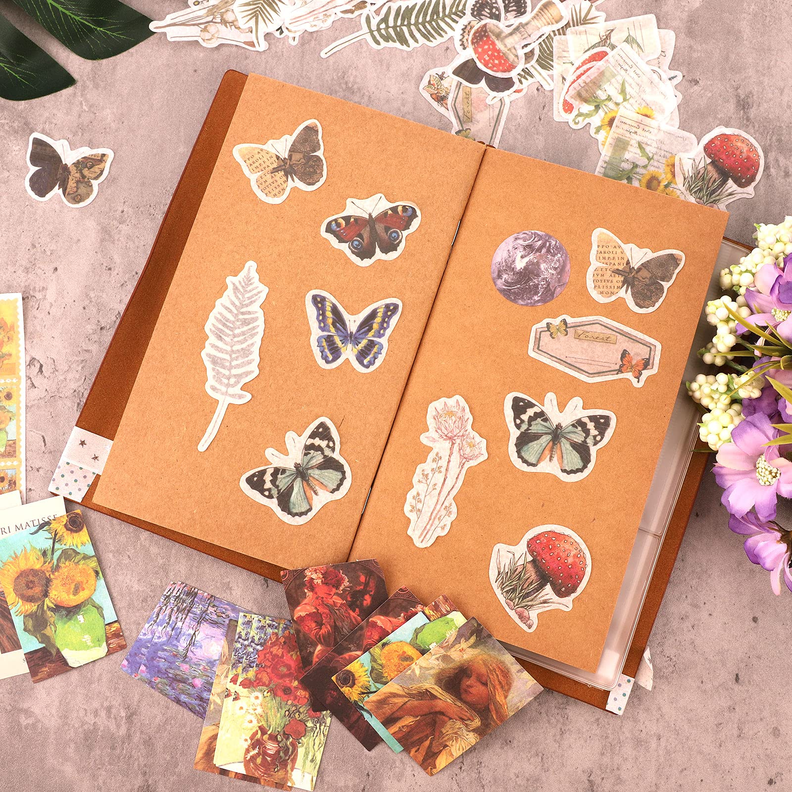 Lot De 417 Feuilles Scrapbooking 180 Motifs - Papiers Décoratifs 5 Tailles, Pour Journal, Album, Voyage