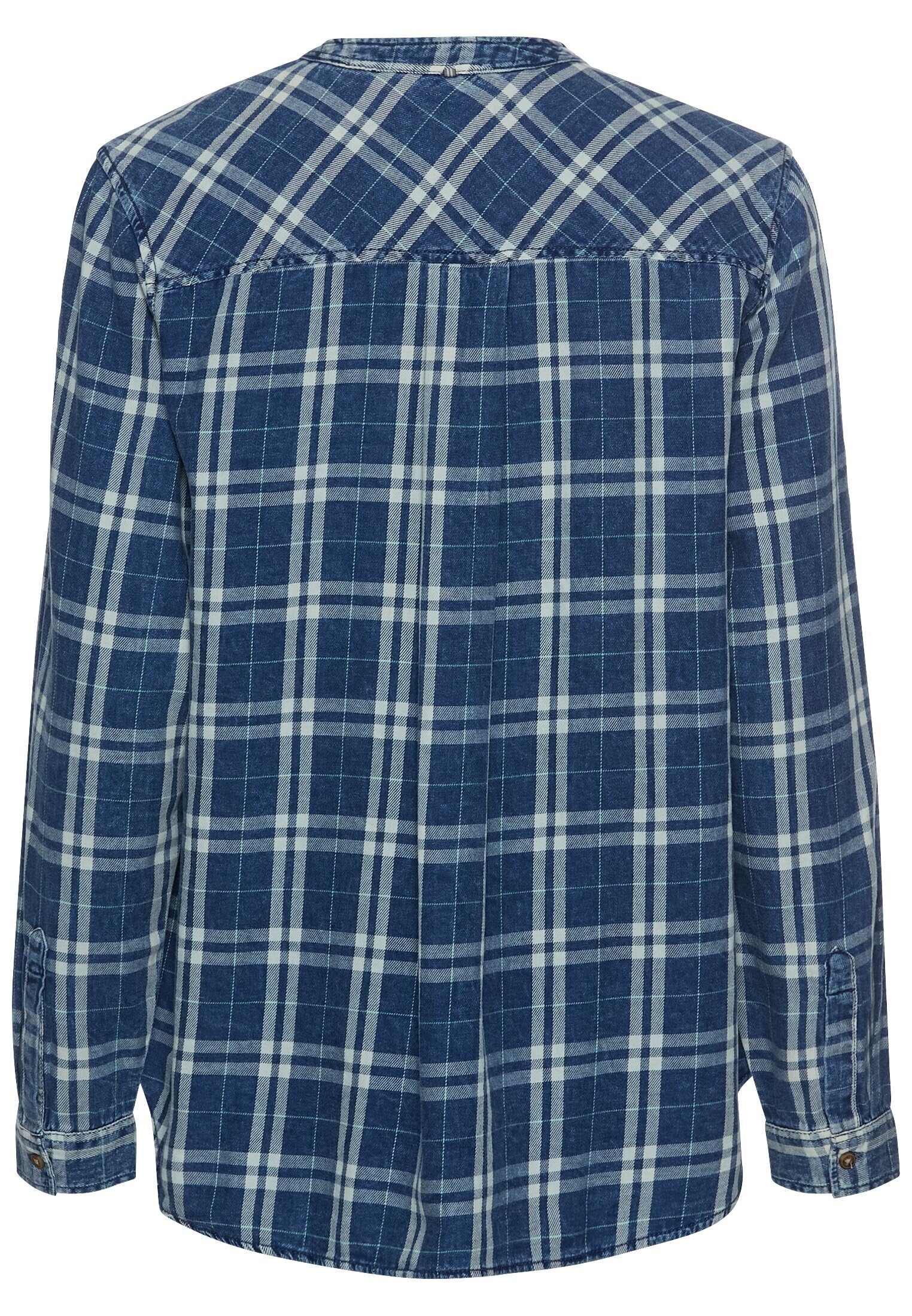 camel active Damen Schlupfbluse aus Reiner Baumwolle