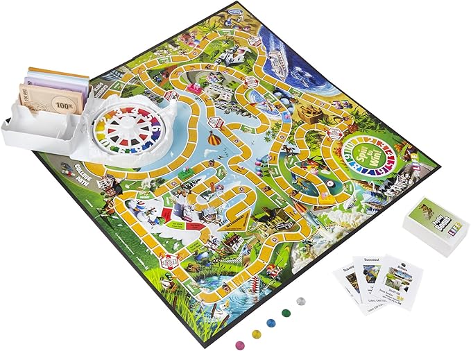 Hasbro Gaming The Game of Life Board Game, Ages 8 and Up, For 2 to 4 Players