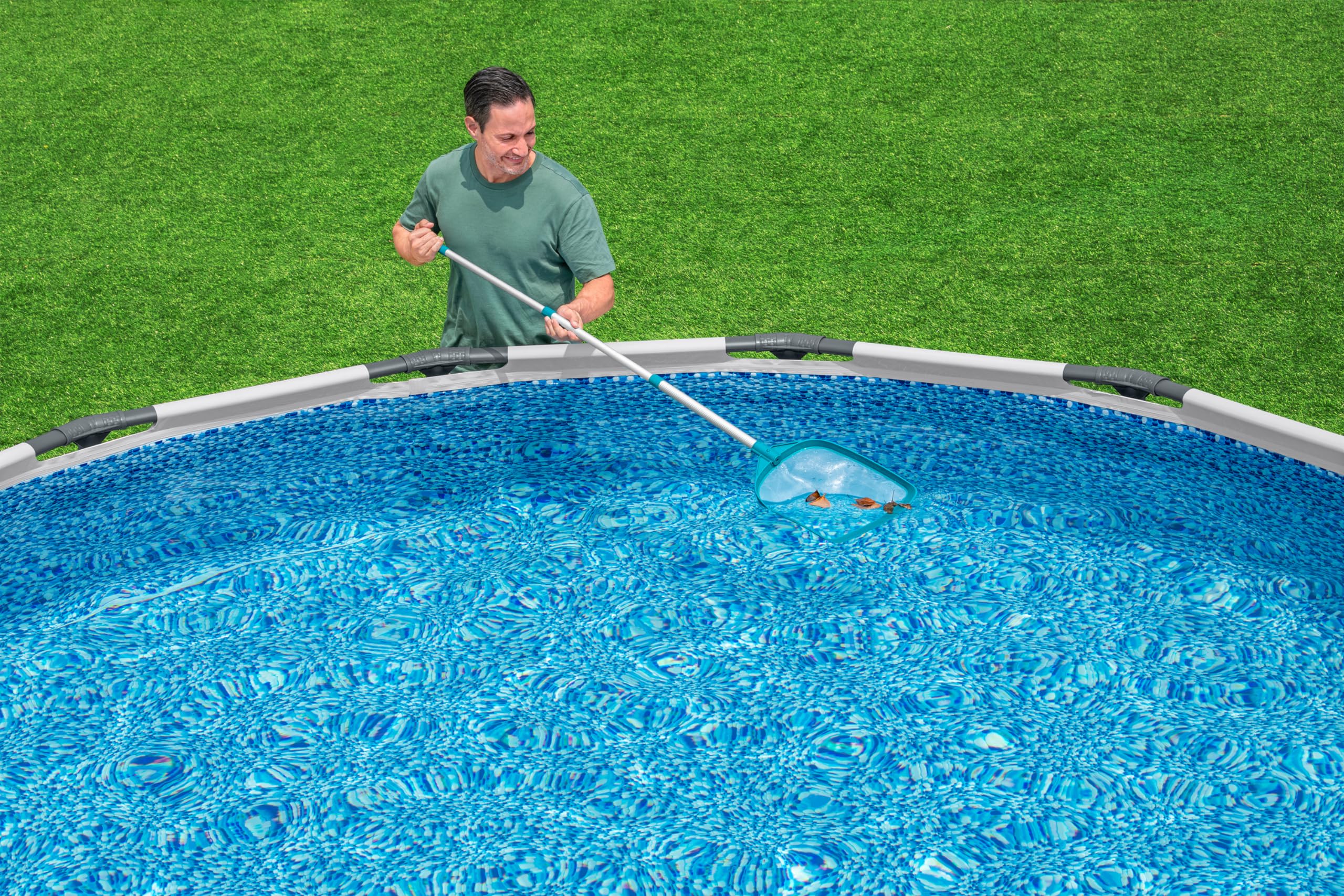 BESTWAY Recogehojas para Piscinas AquaScoop 63x30x3,5 cm Azul