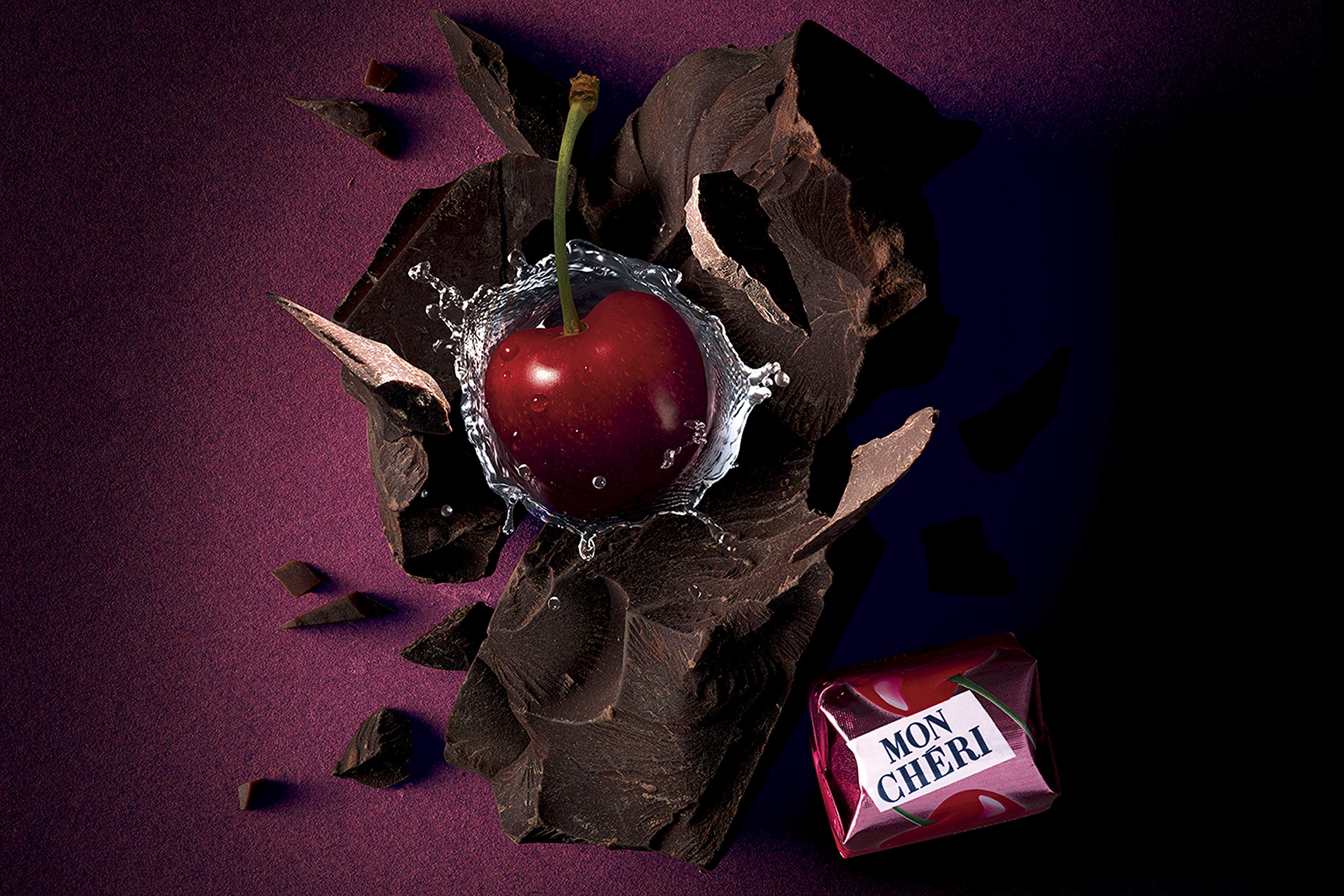 Bonbons chocolat cerise liqueur MON CHÉRI la boite de 16 - 168 g