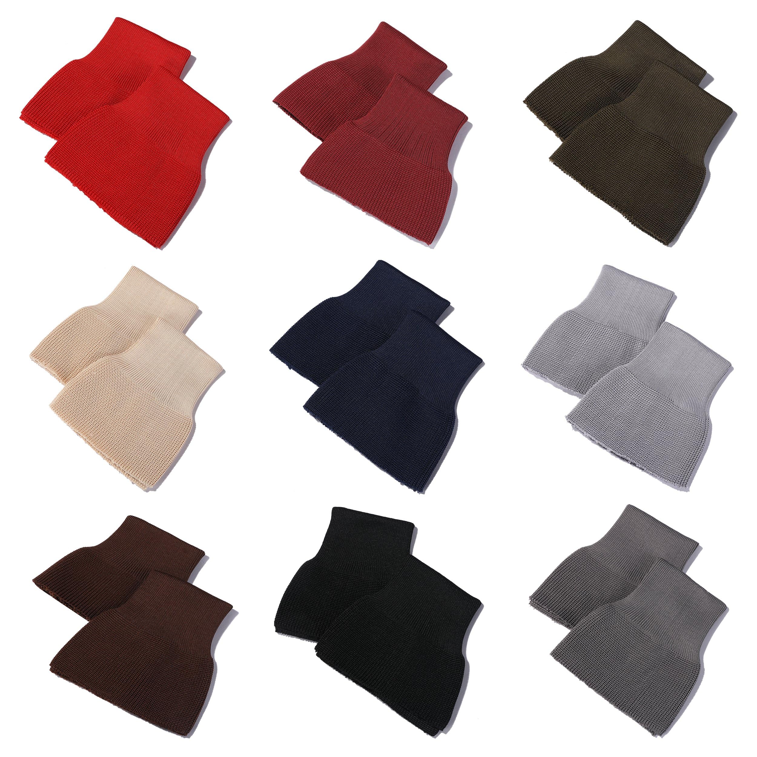 Neotrims Rib Knit Cuff Pair, Knitted Tubular and Shaped. Seamless Ribbing Fabric for Replacement Cuffing Seamless Jacket Bombers, 10 Colors, Cut Length to Size Required & Sew (Red, 1 Pair)