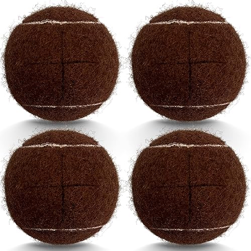 Precut Tennis Balls, 4PCS Walker Glide Balls, Heavy Duty Long Lasting Felt Pads for Furniture Legs and Floor Protection