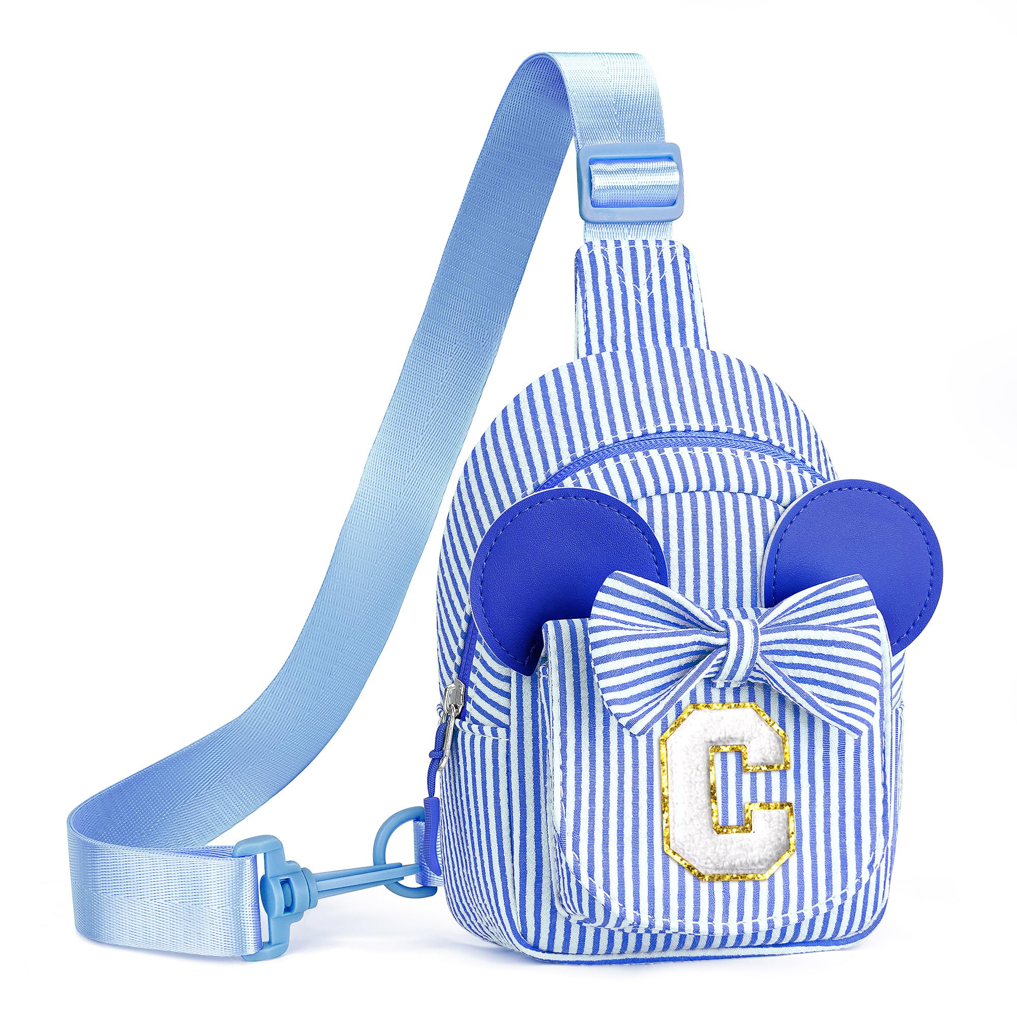 Personalized Gifts for Girls Sling Bag Purse for Toddler, Blue C