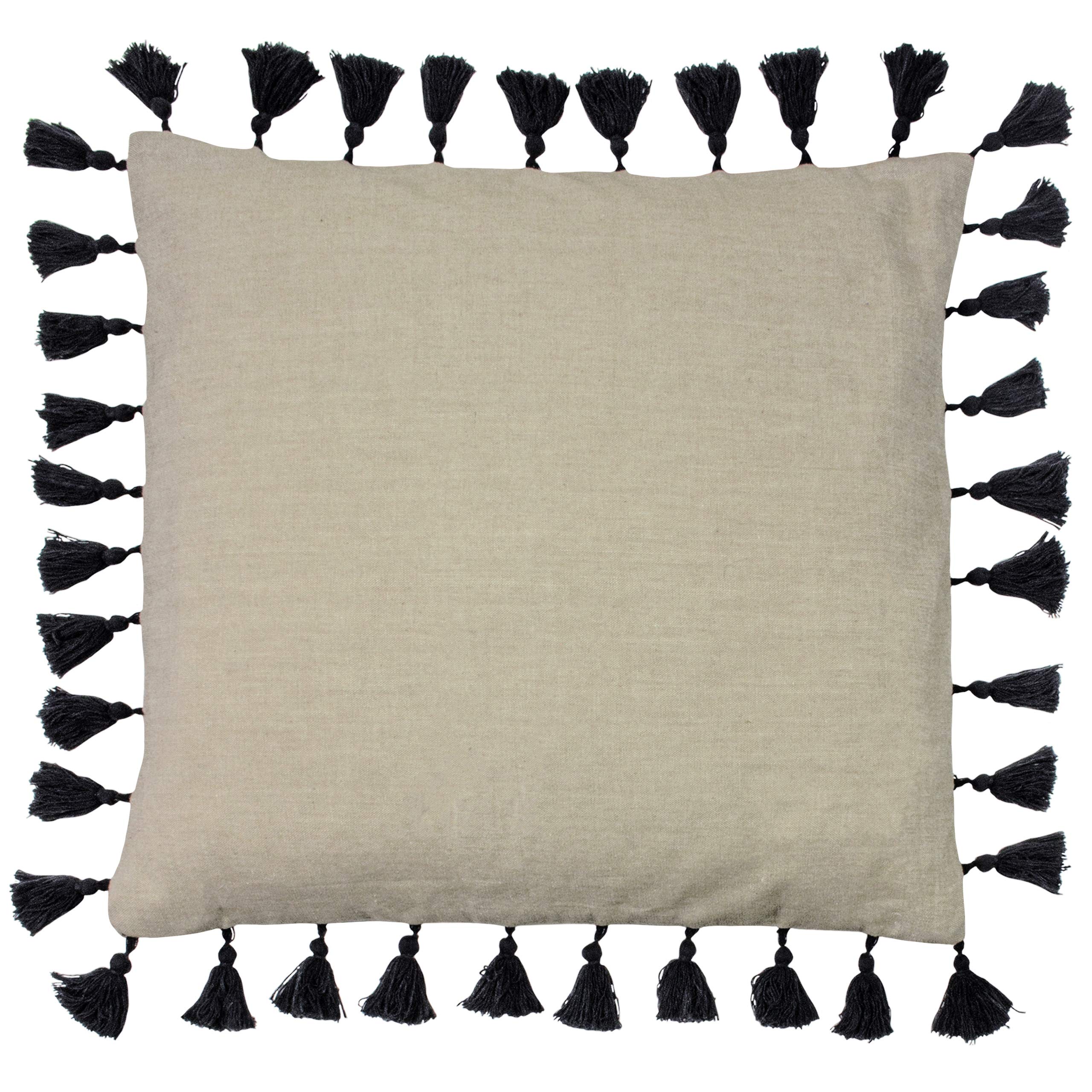 furn. Dune Cushion Cover, Cotton, Black