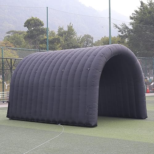 SAYOK Túnel inflable de 16.8 pies, entrada de túnel deportivo, túnel deportivo, tienda de campaña inflable de túnel de fútbol con soplador para