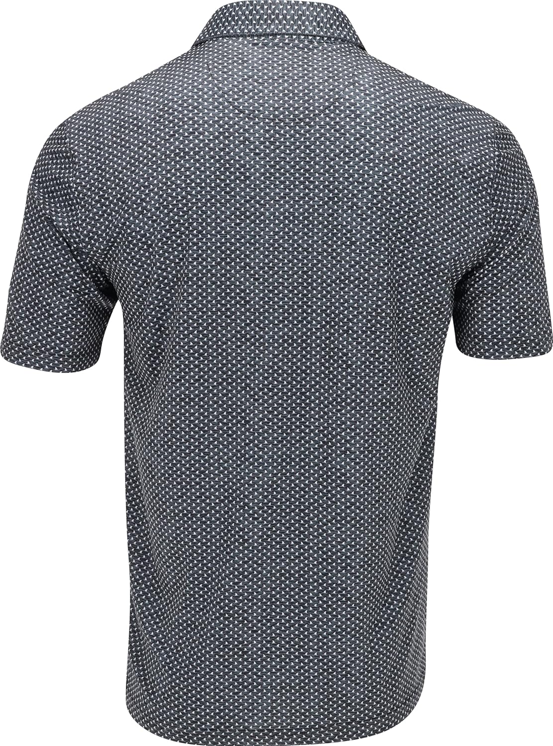 Greg Norman Gn Collection Men's Micro Shark Fin Golf Polo Black L