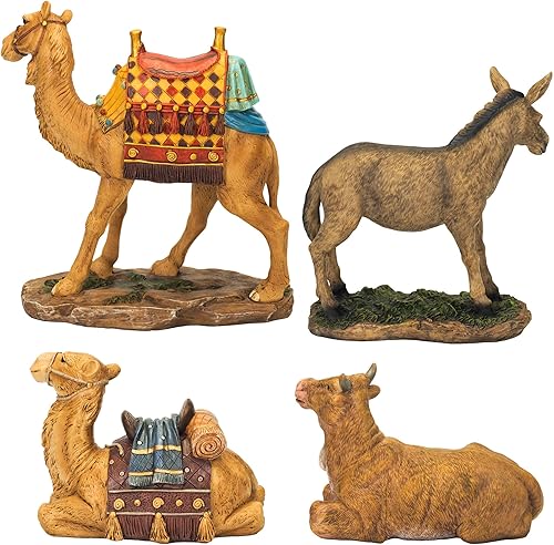 Miniatura 8 de Three Kings Gifts Set de animales para el pesebre Real Life