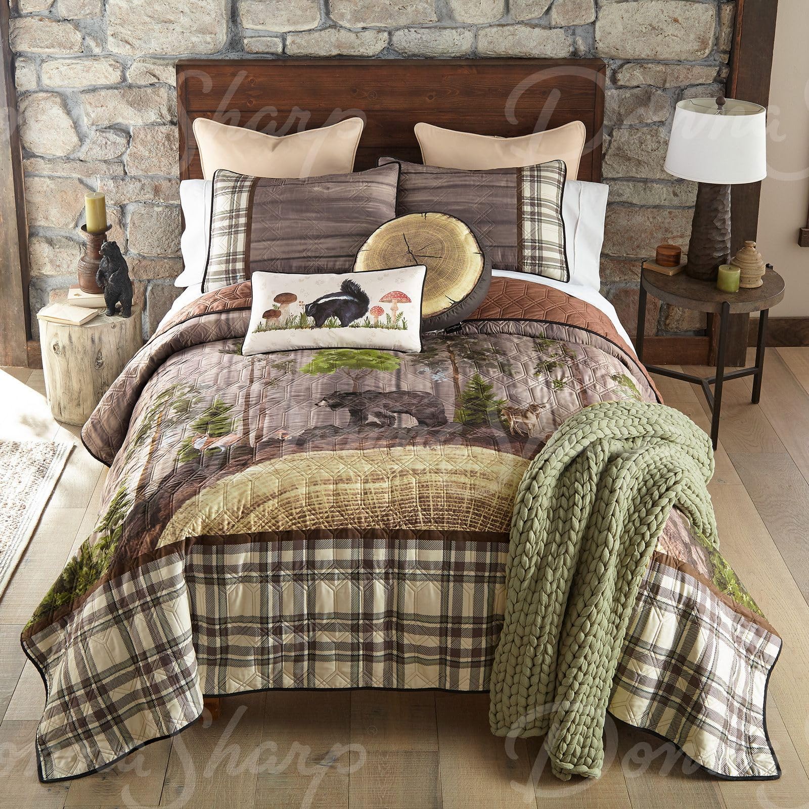 Donna Sharp Wildwood Lodge Quilt Bedding Set 3Piece