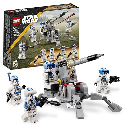 Immagine del prodotto LEGO 75345 Star Wars Battle Pack Clone Troopers Legione 501, Modellino Da Costruire Con Cannone Giocattolo Anticarro AV-7 E Shooter Più 4 Personaggi