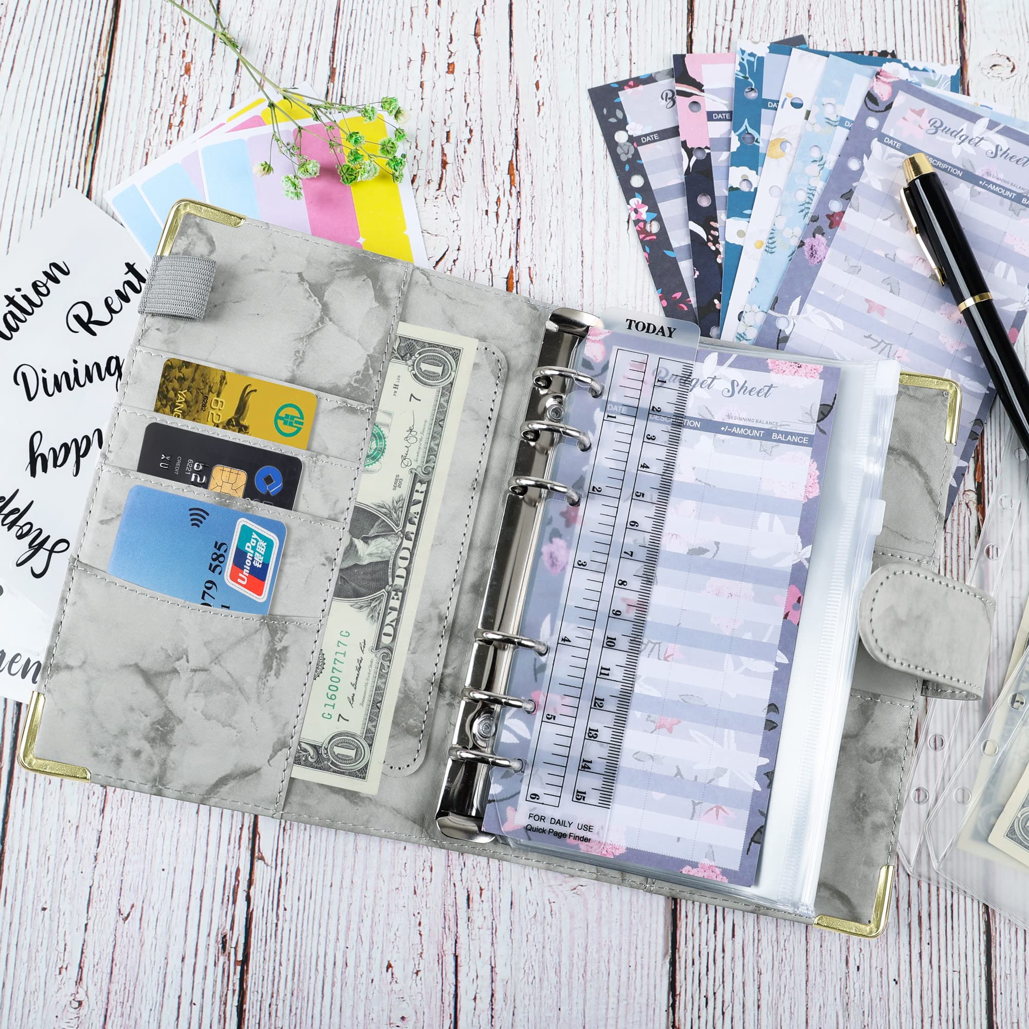 Budget Binder Cash Envelopes Set 28 Pieces Money Organiser for Saving