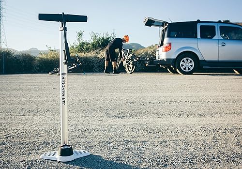 Miniatura 8 de Bomba de piso con controlador de aire, calibre industrial, agarre Kraton, Presta y Schrader, bomba de aire de piso de alta presión para bicicleta,