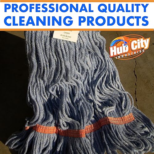 Miniatura 10 de Cabezal de trapeador húmedo de algodónsintético, suministros de limpieza, cabezal de fregona de extremo de bucle, alta absorción, alta resistencia a